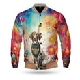 thumbnail image 1 of Hello 2025 German Shorthaired Pointer Celebrates Happy New Year Firework Balloon All Over Print 3D Baseball Jacket GSP Lover Dog Gift Bomber Jacket Softball - 02024, 1 of 6