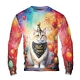 thumbnail image 1 of Hello 2025 Manx Celebrates Happy New Year Firework Balloon All Over Print 3D Sweatshirt Unisex Merch Cat Lover Kitten Owner Gifts - 02024, 1 of 6
