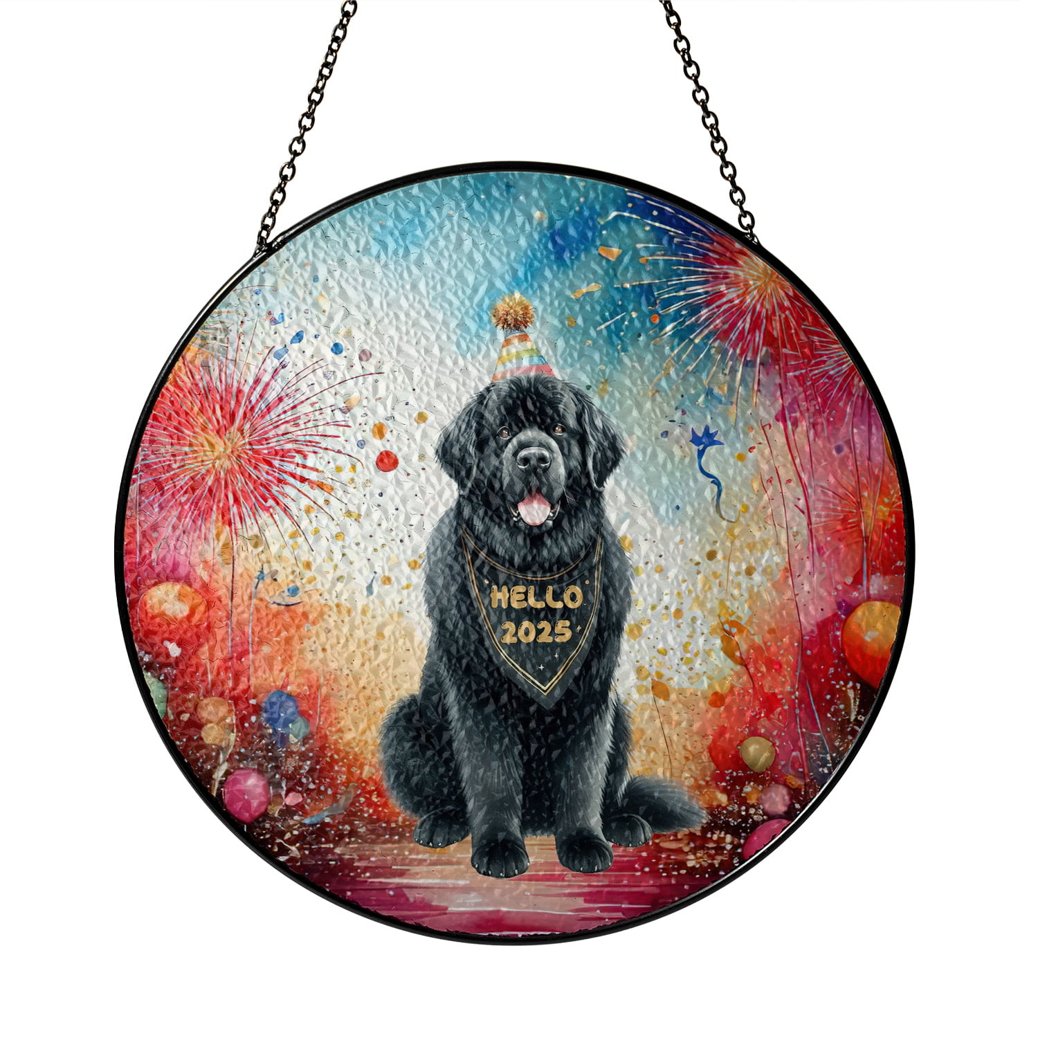 Hello 2025 Newfoundland Celebrates Happy New Year Firework Balloon Hello 2025 Newfoundland Celebrates Happy New Year Firework Balloon