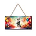 thumbnail image 1 of Hello 2025 Pitbull Celebrates Happy New Year Firework Balloon Landscape Wood Sign Terrier Dog Lover Hanging Wall Home Decor - 02024, 1 of 5