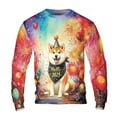 thumbnail image 1 of Hello 2025 Shiba Inu Celebrates Happy New Year Firework Balloon All Over Print 3D Sweatshirt Unisex Merch Shibas Dog Lovers Gifts Idea - 02024, 1 of 6