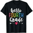 thumbnail image 1 of Hello 4th Fourth Grade Shirt Back To School Funny Kids Gift T-Shirt, 1 of 4