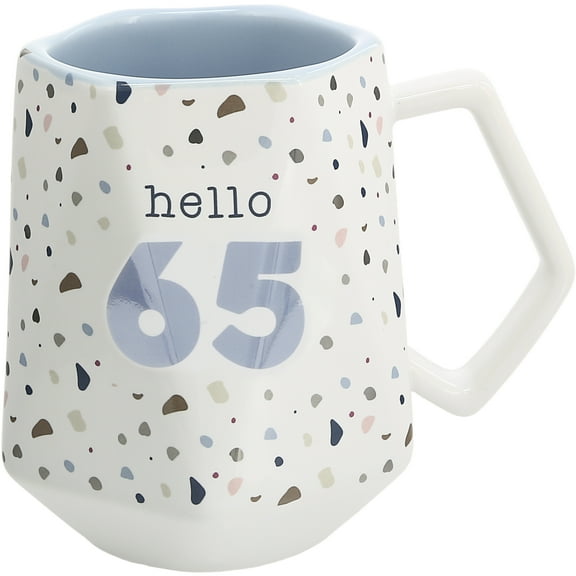 Pavilion Gift Company - Hello 65 - 17 oz Geometric Cup