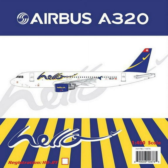 Hello A320-200 "Sphair" HB-JIY (1:400)