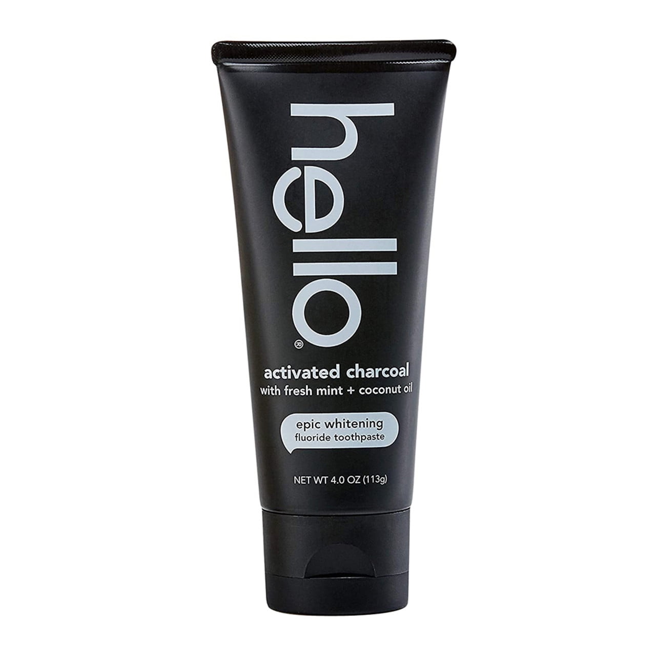 Hello Activated Charcoal Epic Whitening Fluoride Toothpaste, 4 oz, 2 ...