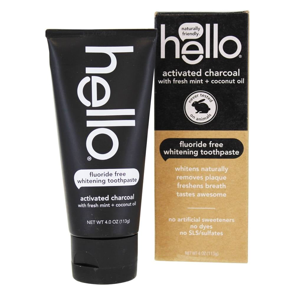 Hello Activated Charcoal Whitening Toothpaste
