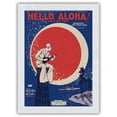 thumbnail image 1 of Hello Aloha! How are You? - Hawaiian Fox Trot Song - Vintage Hawaiian Sheet Music c.1940s - Japanese Unryu Rice Paper Art Print (Unframed) 12 x 16 in, 1 of 4