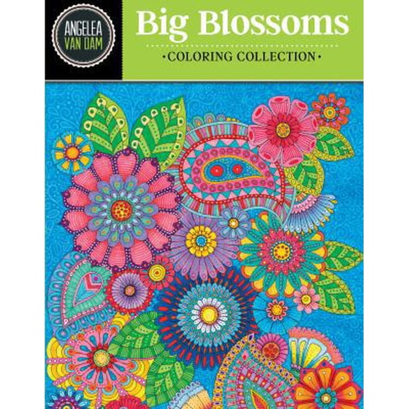 Pre-Owned Hello Angel Big Beautiful Blossoms Coloring Collection (Paperback) 149720142X 9781497201422