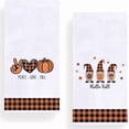 thumbnail image 1 of Hello Autumn Gnome Pumpkin Kitchen Towels and Dish Towels, 18 x 26 Inch Fall Harvest Thanksgiving Tea Towels for Cooking Baking Set of 2, 1 of 6