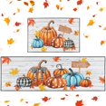 thumbnail image 1 of Hello Autumn Leaves Kitchen Rugs and Mats Non Skid Washable Set of 2, Pumpkin Inspirational Fall Maple Runner Rug, Kitchen Floor Mat Under Sink Mat Throw Rug for Doormat, 1 of 6
