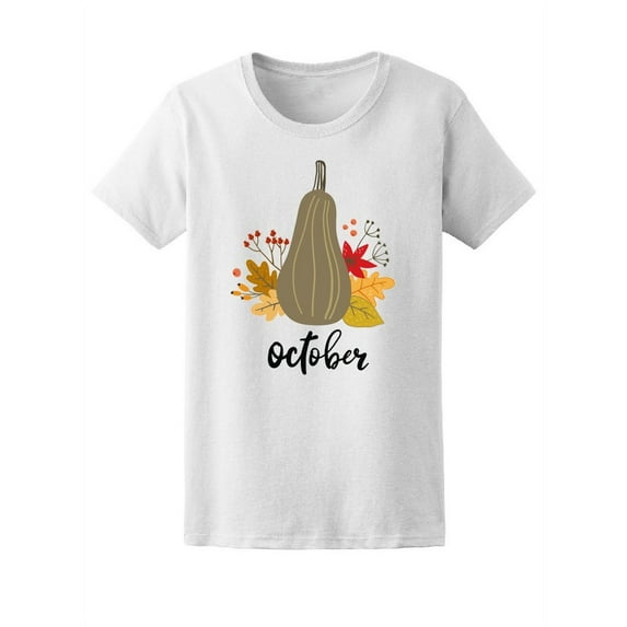 Hello Autumn October Squash T-Shirt Women -Image by Shutterstock, Female Small