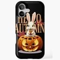 thumbnail image 1 of Hello Autumn Rabbit Pumpkin Lantern iPhone Case 17 through 11 Pro Max, 1 of 2