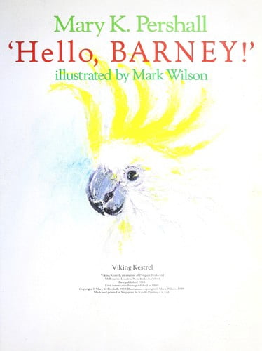 Pre-Owned Hello, Barney! (Hardcover) 9780670824069 - Walmart.com
