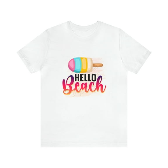 Hello Beach Unisex Jersey Short Sleeve Bella Canvas Tee