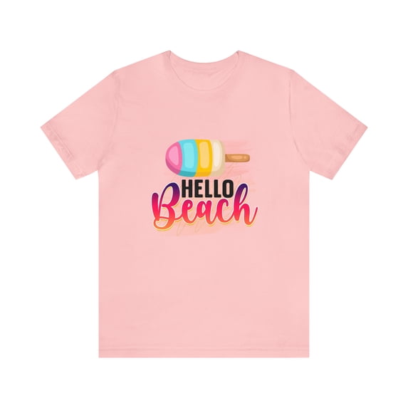 Hello Beach Unisex Jersey Short Sleeve Bella Canvas Tee