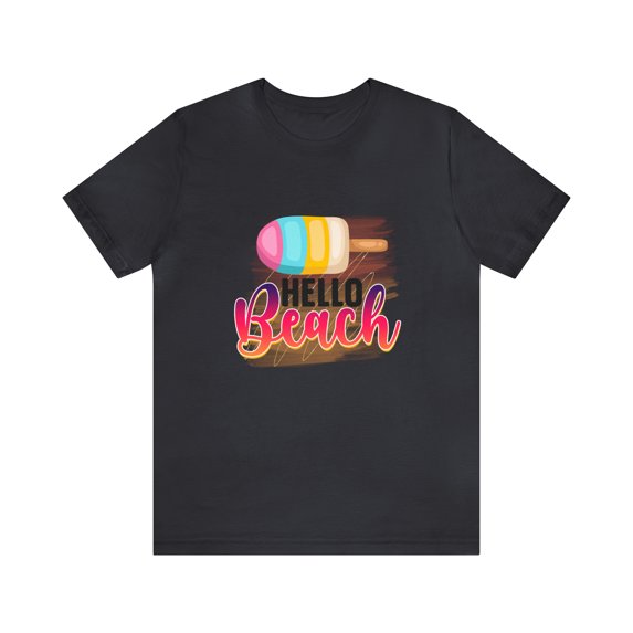 Hello Beach Unisex Jersey Short Sleeve Bella Canvas Tee