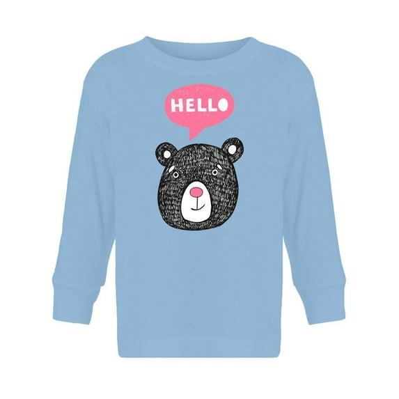 Hello Bear Long Sleeve Toddler -Image by Shutterstock, 2 Toddler