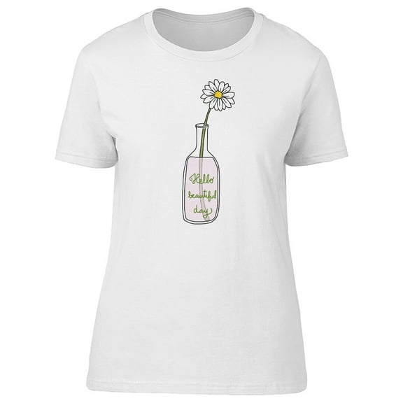 Hello Beatufiul Day Daisy T-Shirt Men -Image by Shutterstock, Male x-Large