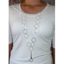 Hello Beautiful! Simple Fashion Lanyard, Women's super strong chain lanyard for ID badge holder and keys, 36" long