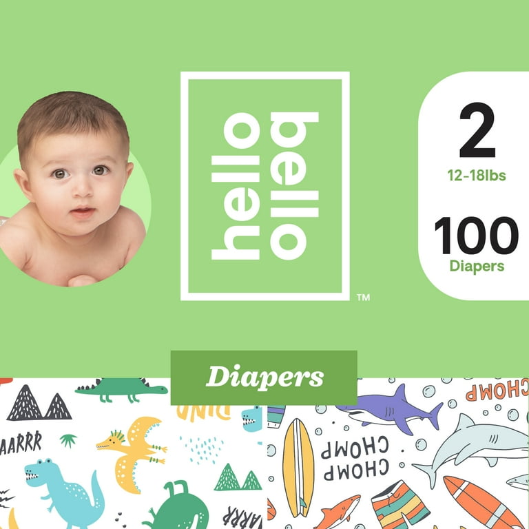 Hello Bello Club Box Diapers Hear Our Roars Beach Bums Size