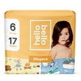 thumbnail image 1 of Hello Bello Diapers - Cozy Toesies & Li'l Squeakers - Size 6 (17ct), 1 of 2