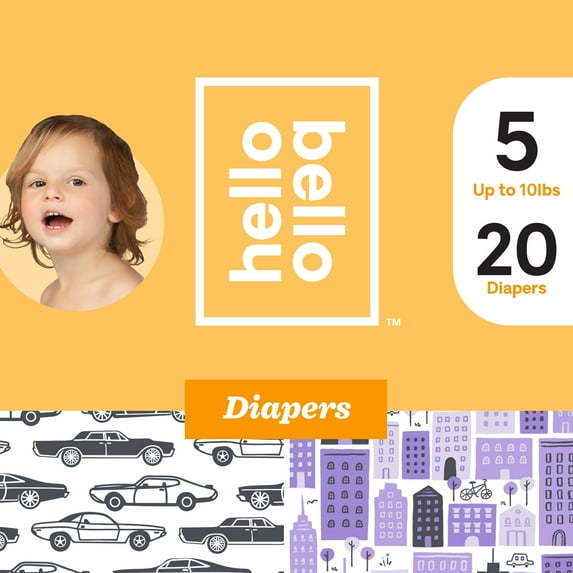 Hello Bello Diapers - Rumble Tumble & Concrete Jungle - Size 5 (20ct)