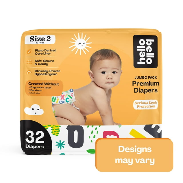 Hello Bello Diapers, Size 2, 32 Count (Select for More Options