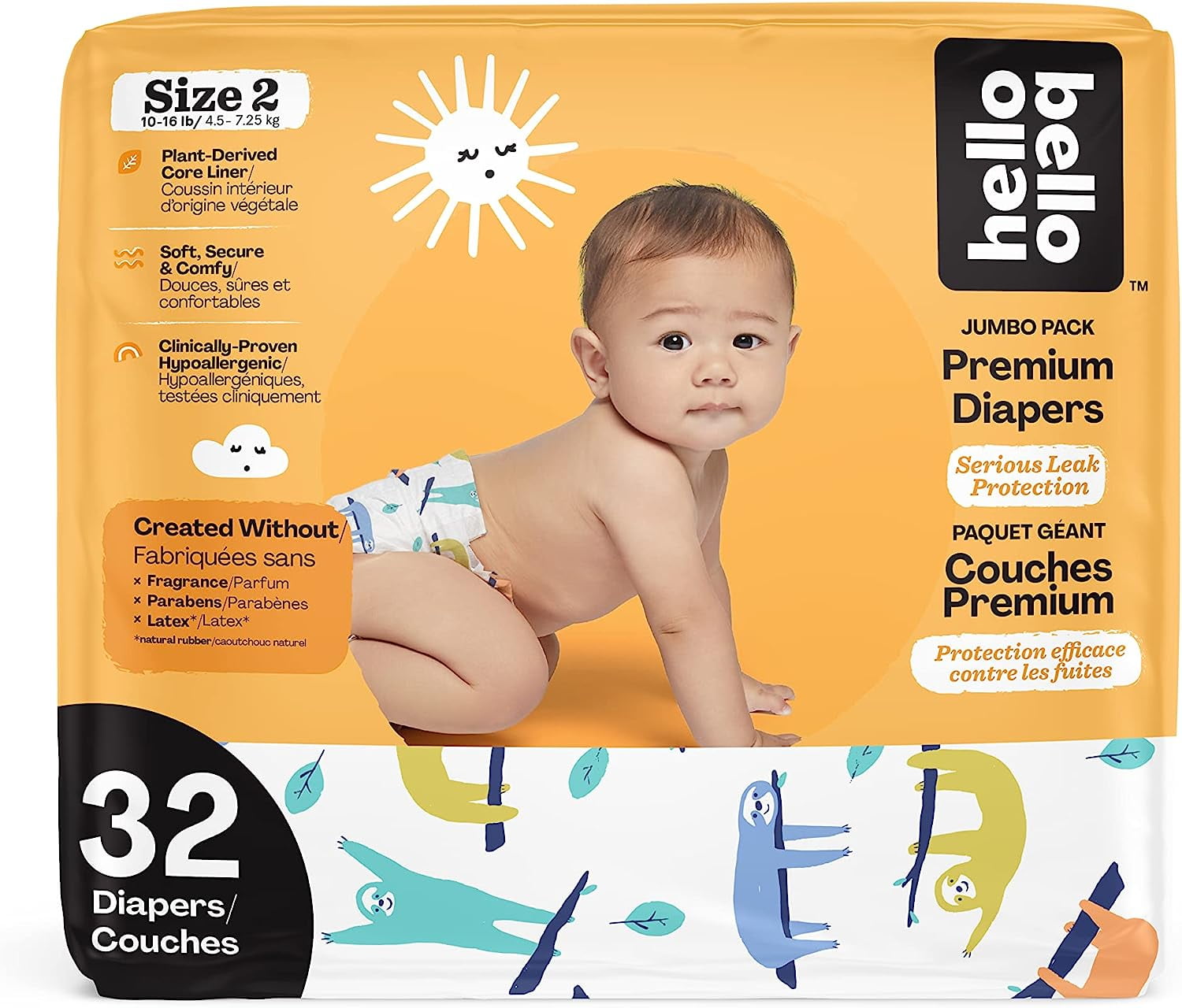 Hello Bello Diapers - Size 2 - 32c - Walmart.com