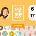 thumbnail image 1 of Hello Bello Diapers - Sugar High & Tripple Scoop - Size 6 (17ct), 1 of 9