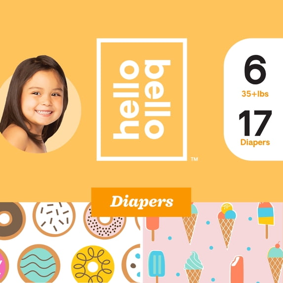 Hello Bello Diapers - Sugar High & Tripple Scoop - Size 6 (17ct)