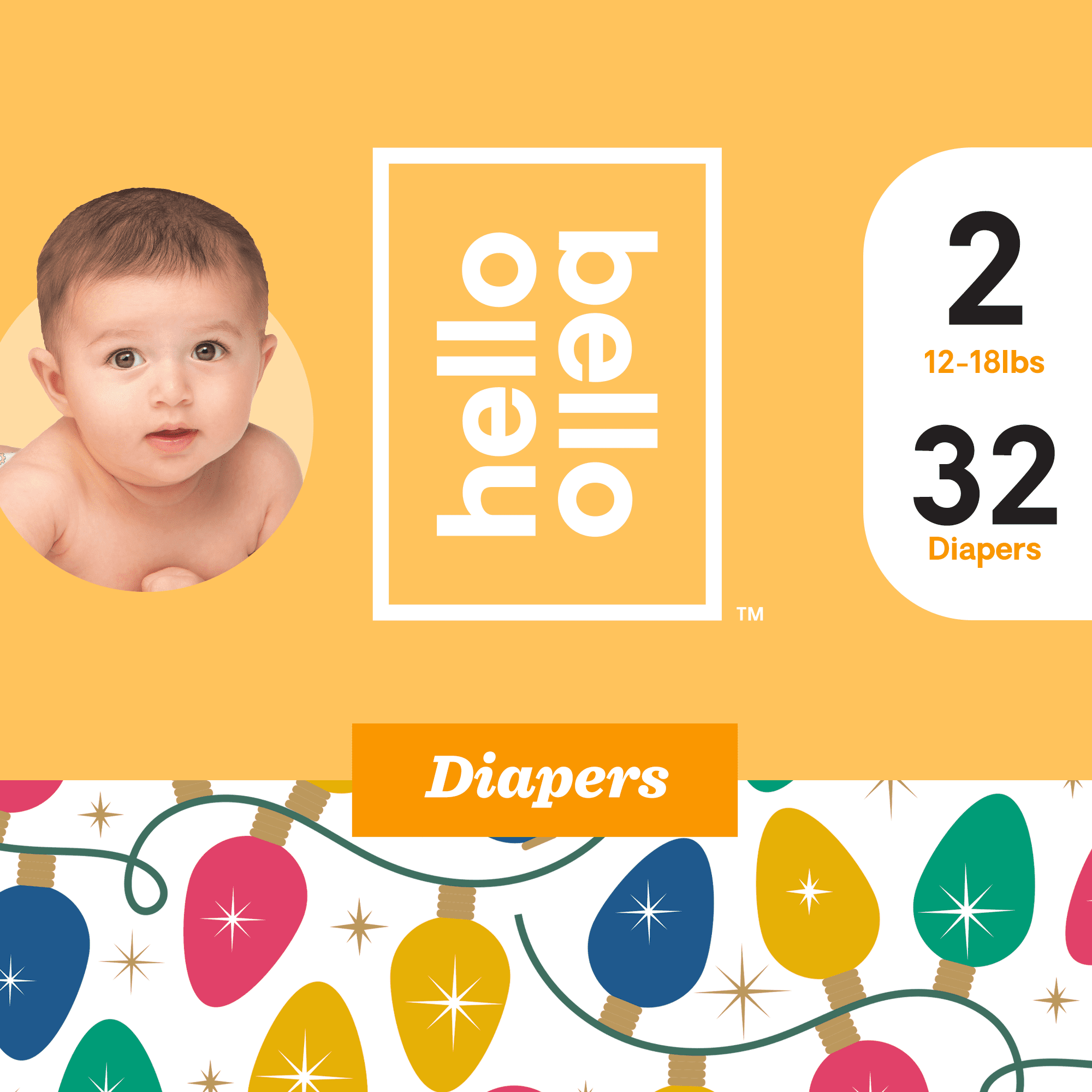 Hello Bello Diapers - Twinkle Tushies - Size 2 (32ct) - Walmart.com