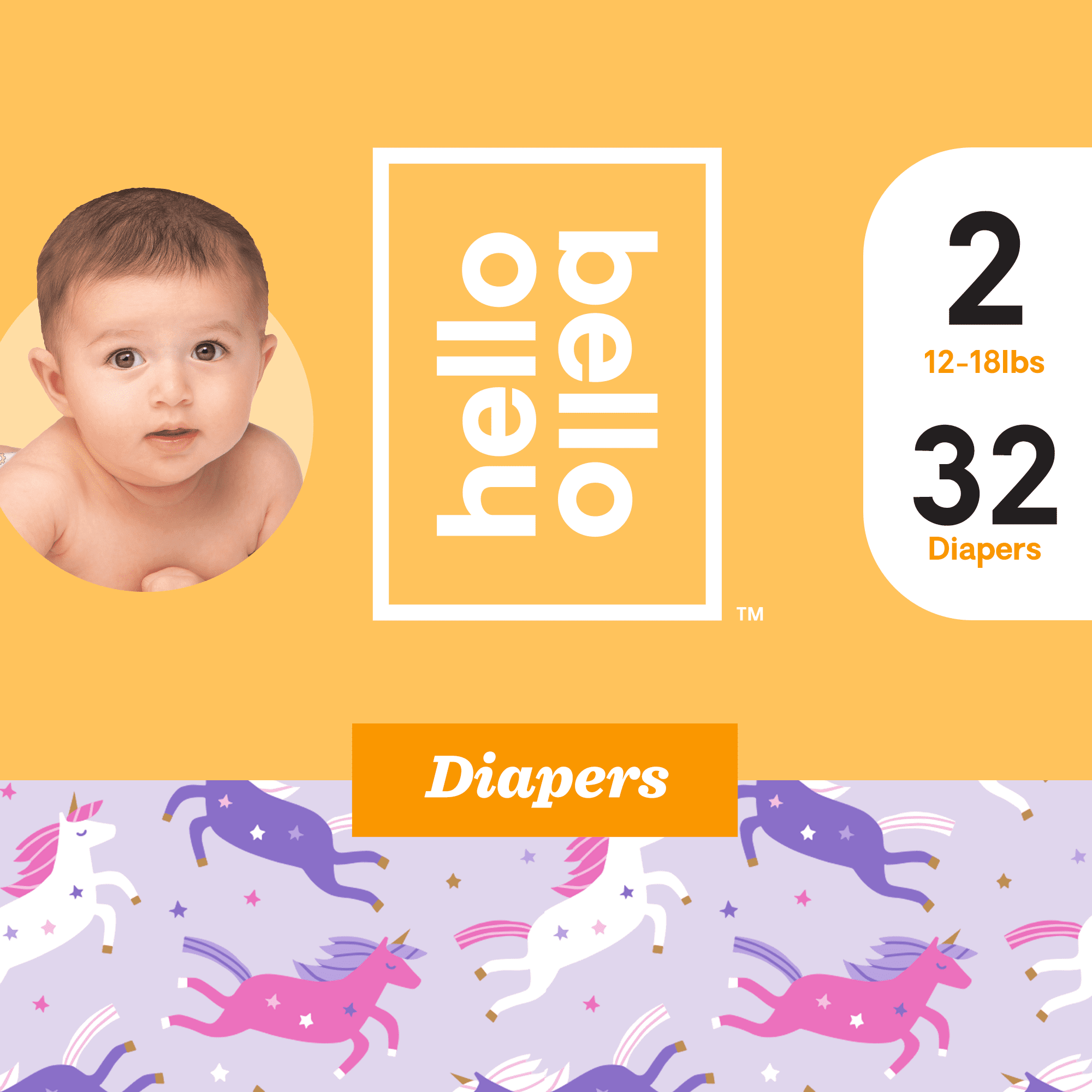 Hello Bello Diapers Unicorn Pants Size 2 (32ct)