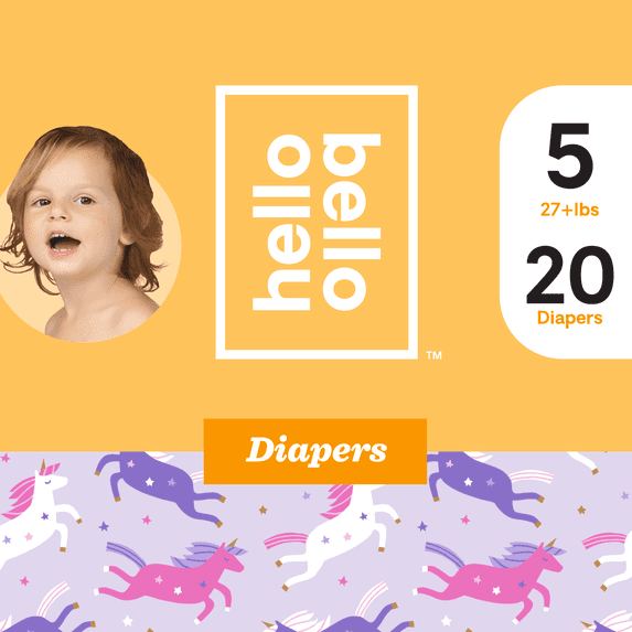 Hello Bello Diapers - Unicorn Pants - Size 5 (20ct)