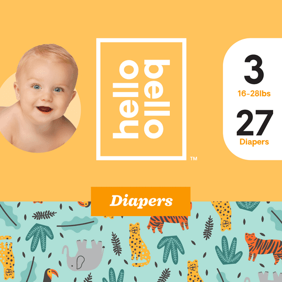 Hello Bello Diapers - Wild Things - Size 3 (27ct)