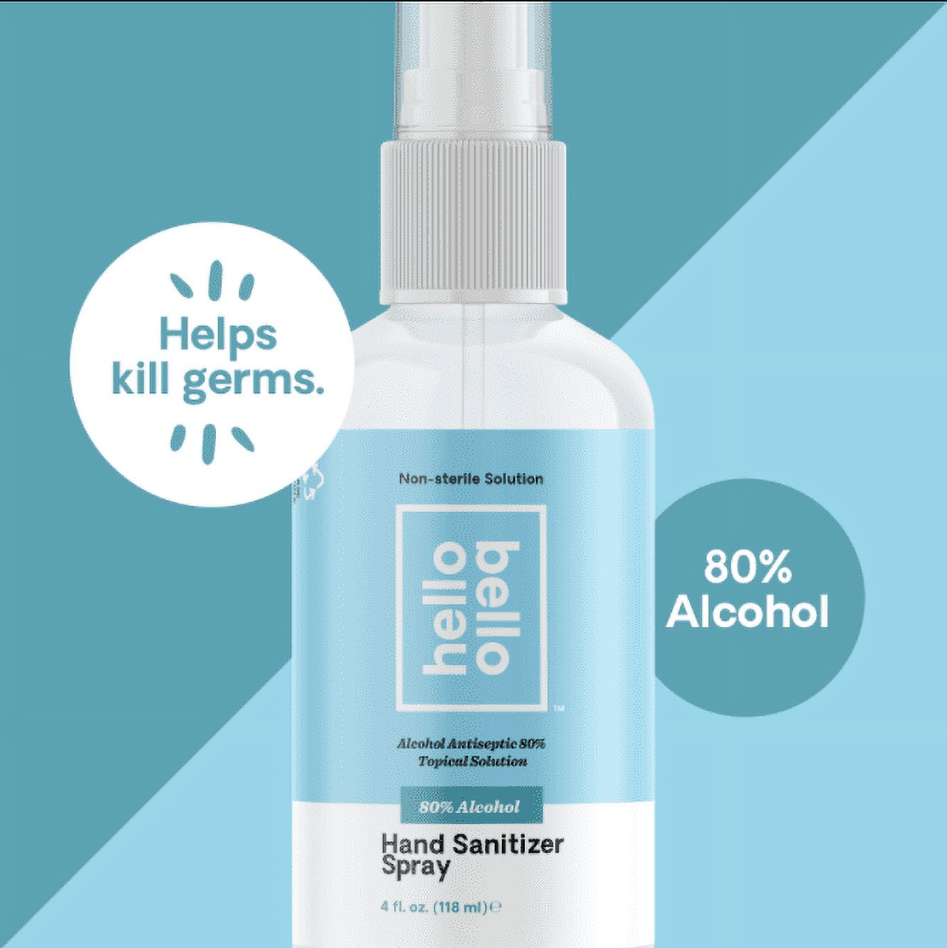 Hello Bello Hand Sanitizer Spray, Unscented, 4oz