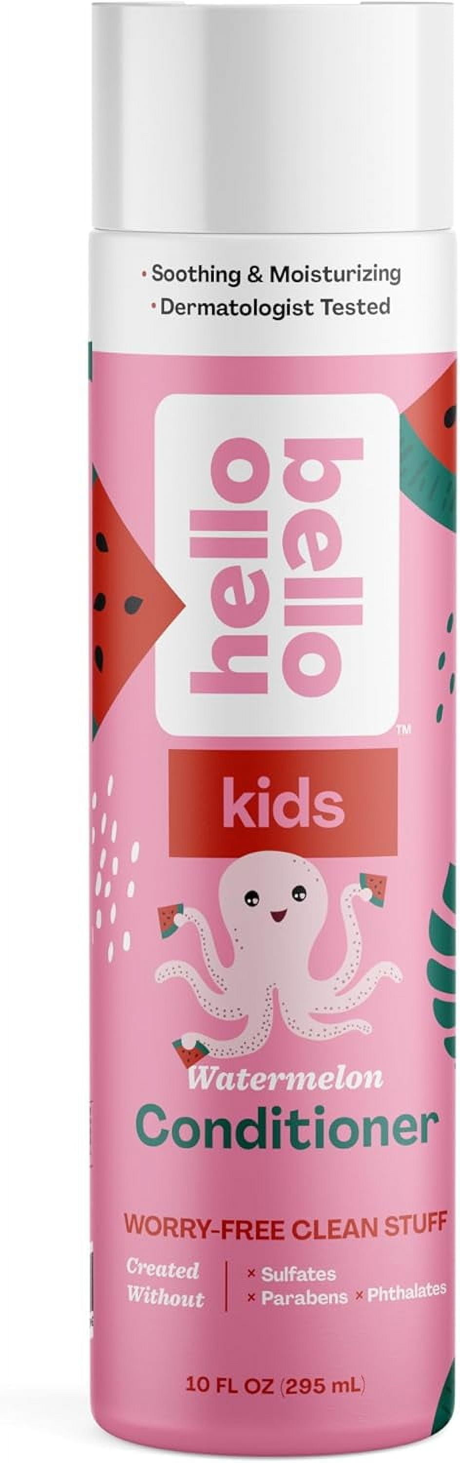 Hello Bello Kid's Conditioner, Gentle Moisturizing Plant-Based Formula, Watermelon Scent, 10 fl oz