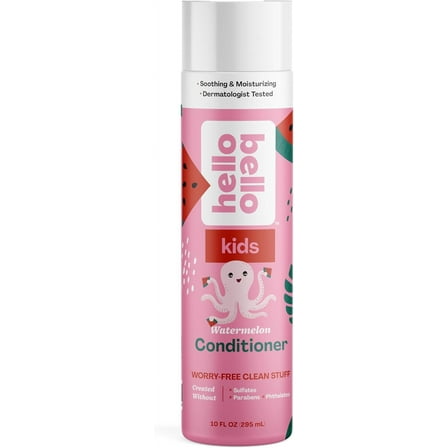 Hello Bello Kid's Conditioner, Gentle Moisturizing Plant-Based Formula, Watermelon Scent, 10 fl oz