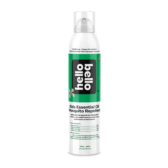 Hello Bello Kids Mosquito Repellent, Made with Natural Plant-Based Oils, 5.0 oz