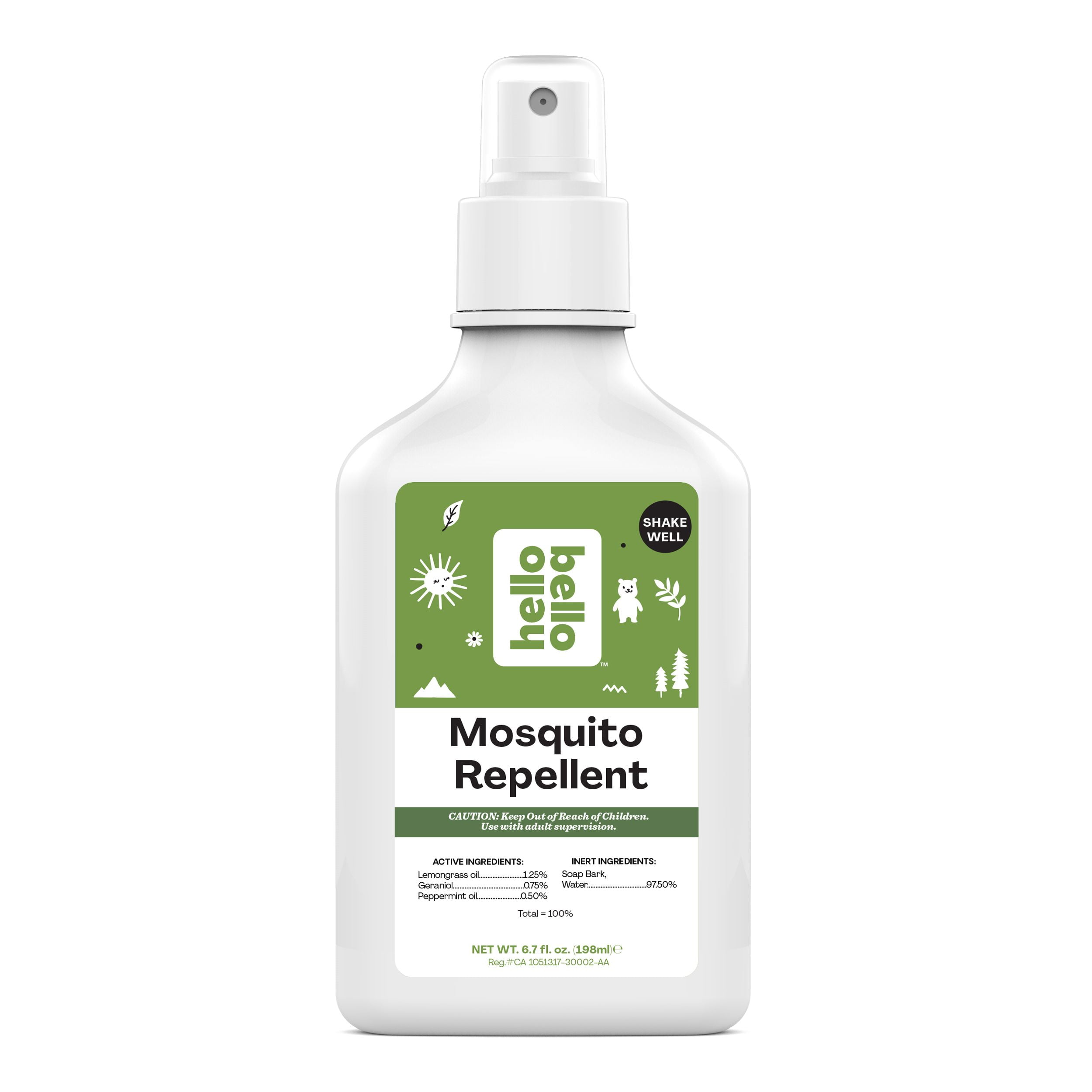 Hello Bello Mosquito Repellent, Made with Lemongrass and Peppermint
