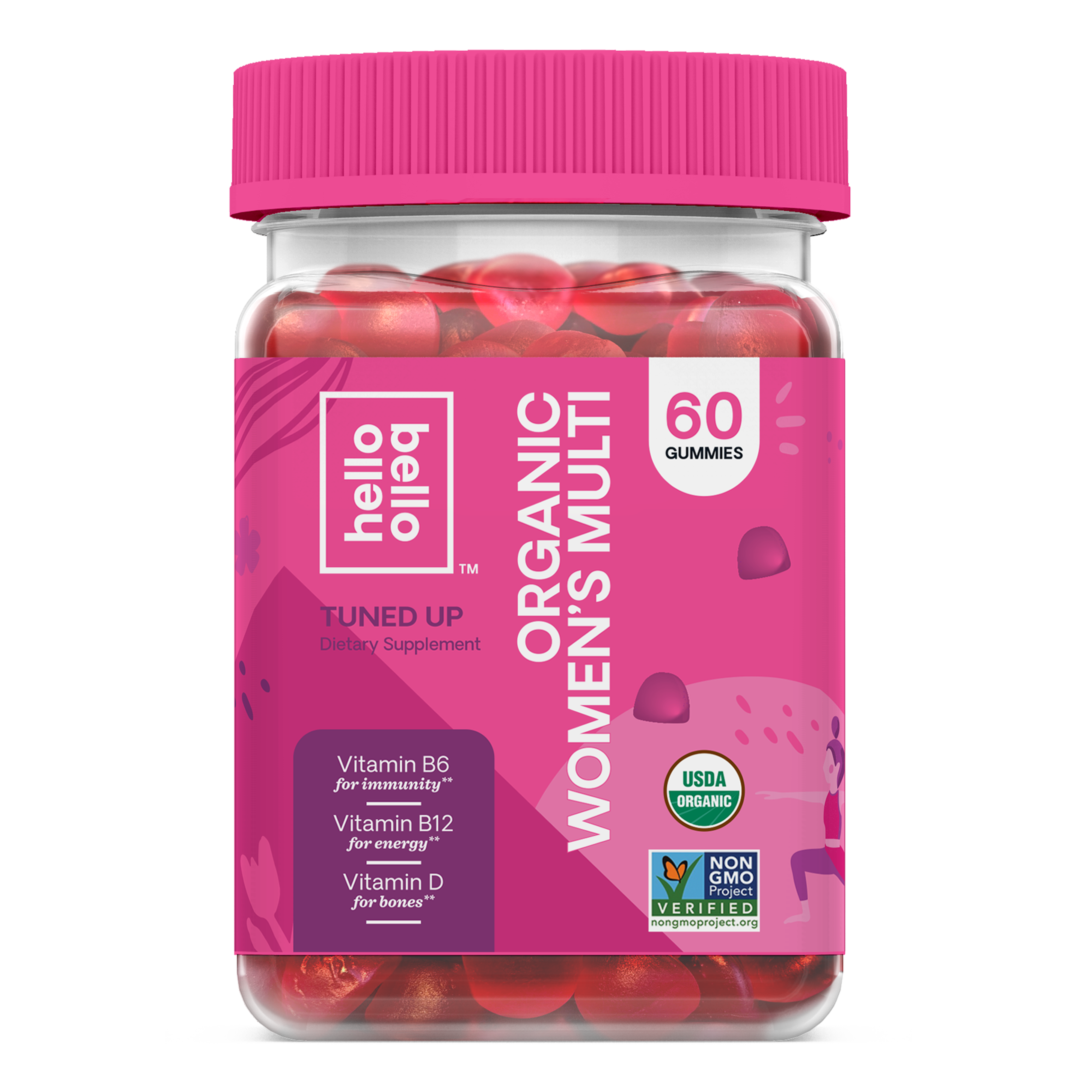 Hello Bello Organic Women's Multi Vitamin Gummy, 60ct - image 1 of 22