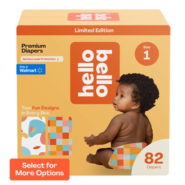 Hello Bello Baby Diapers Size 6 - 68 Count Hypoallergenic Extra-Absorbent