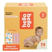 Hello Bello Premium Baby Diapers, Size 2 for Infants, 74 Count (Select for More Options)