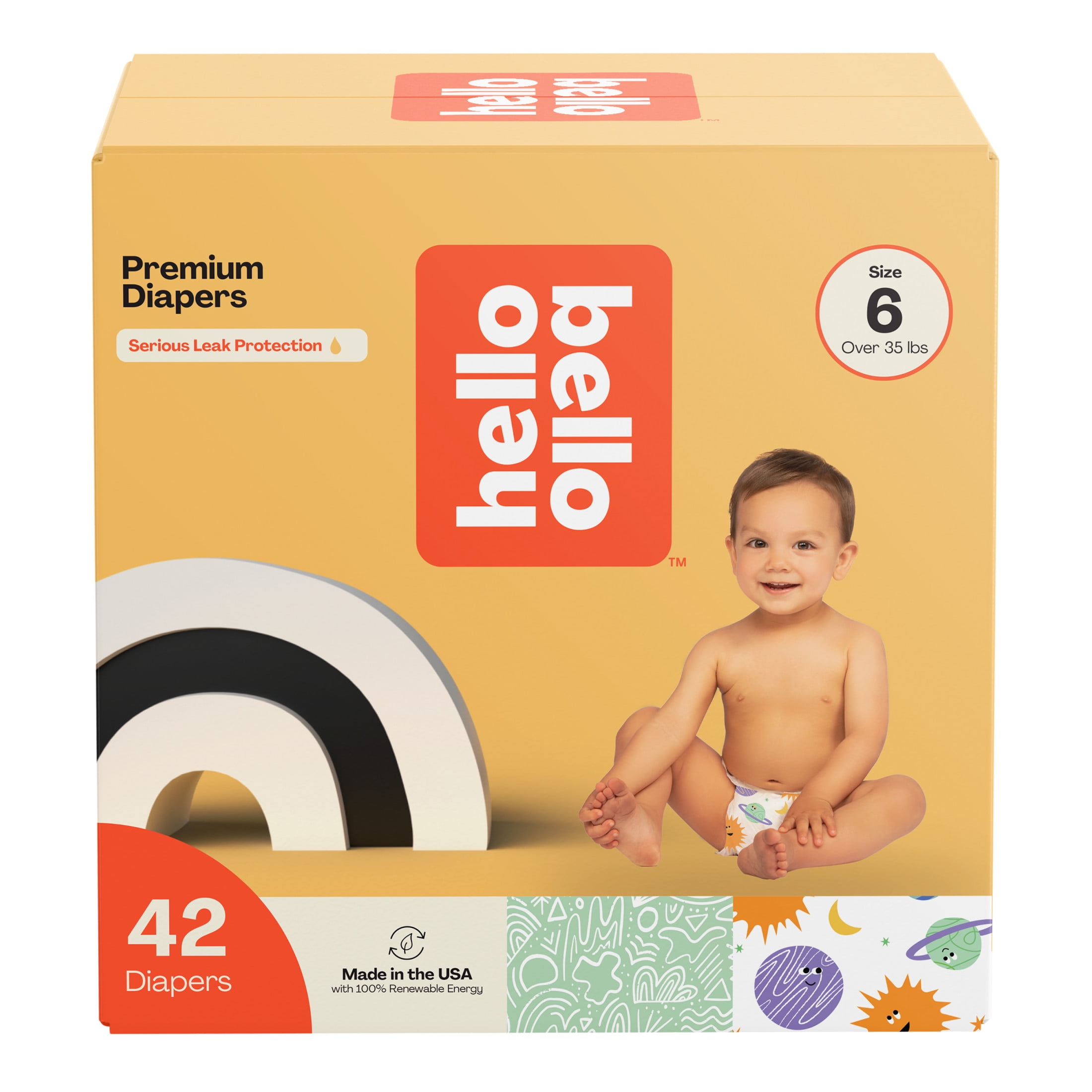 Hello Bello Premium Baby Diapers, Toddler Size 6, 42 Count (Select for