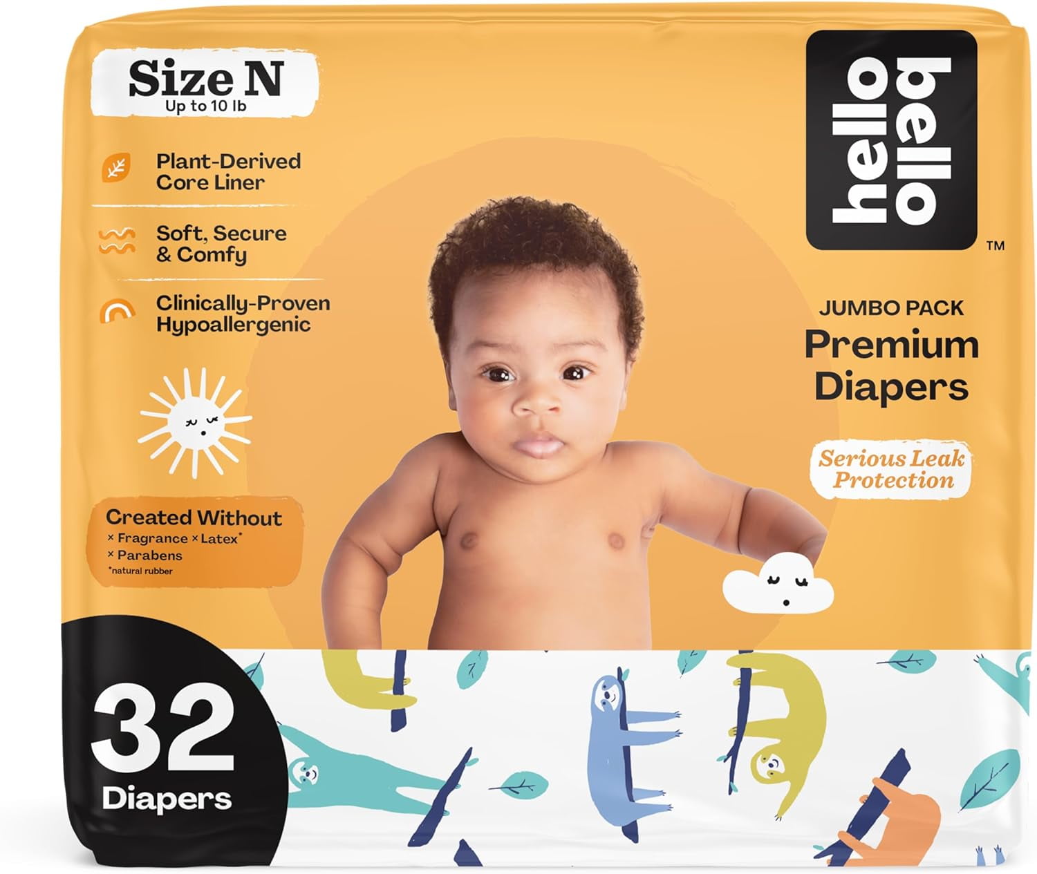 Amazon.com: Hello Bello Premium Baby Diapers Size 1, 32