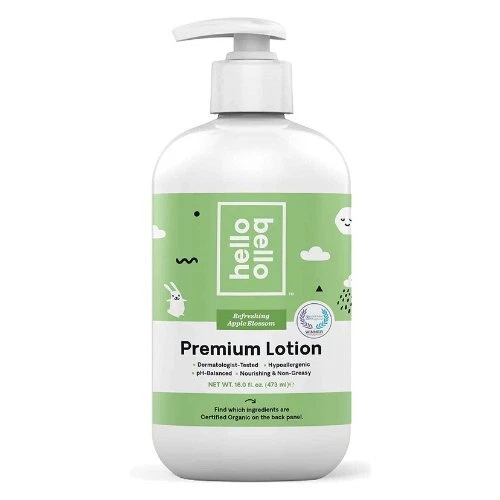 Hello Bello Premium Lotion - Apple Blossom Scent | Plant-Based | 16 Oz