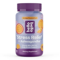 Hello Bello Stress Relief + Ashwagandha, Adult Stress Support Gummy for Men & Women, 60ct