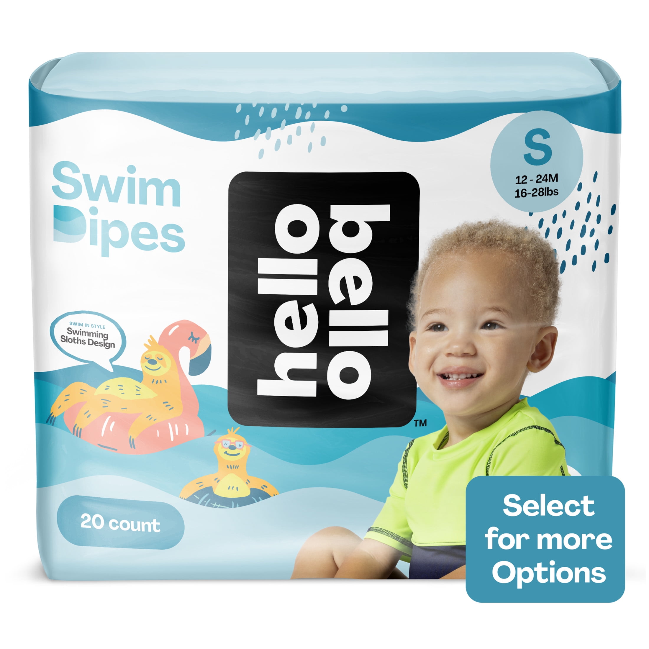 Hello Bello Swim Diapers, Small (Size 3) for Toddlers, 20ct Pack (Select  for More Options)