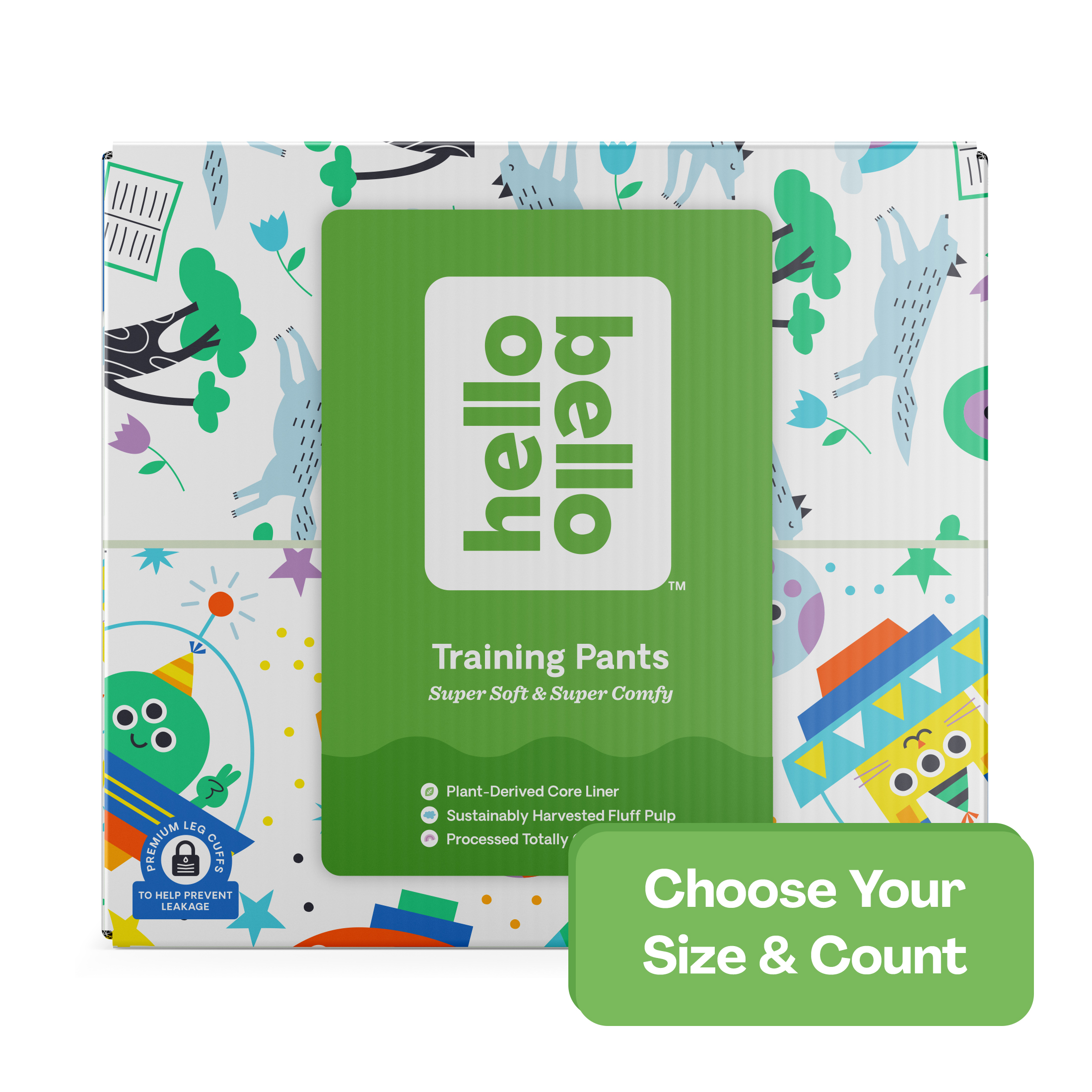 Hello Bello Training Pants I Bedtime Stories & Space Travelers I Size X-Large (4T-5T) I 69 Count - image 1 of 9