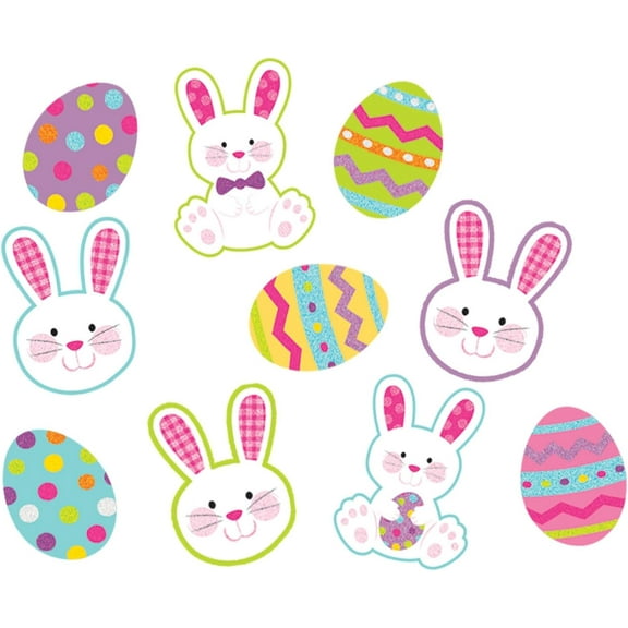 Hello Bunny Rabbit Animal Cute Easter Holiday Party Decoration Mini Cutouts