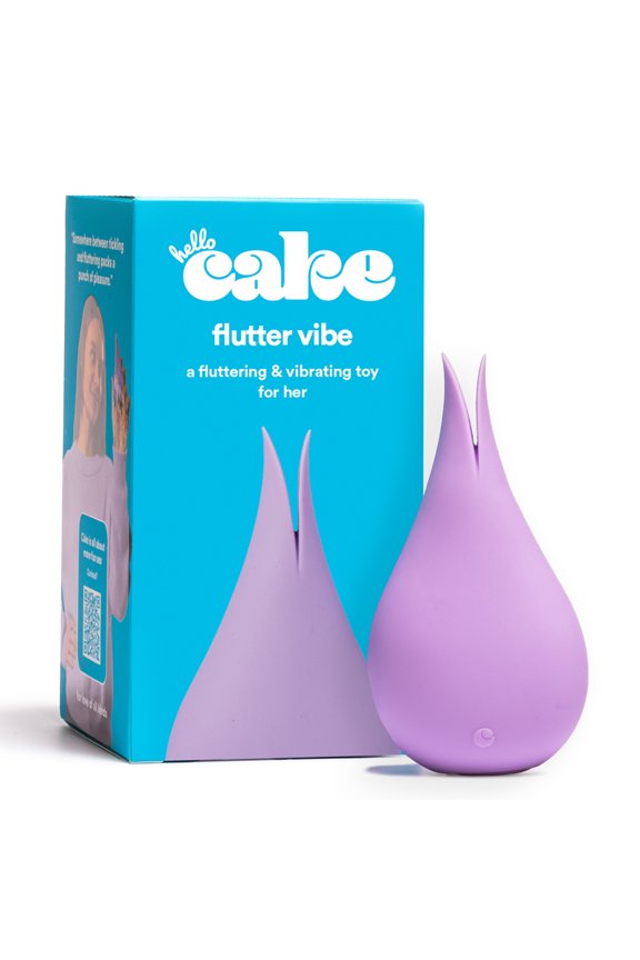 Flutter Vibe Vibrator for Women, Waterproof & Rechargeable Massager Toy with 10 Modes, Purple